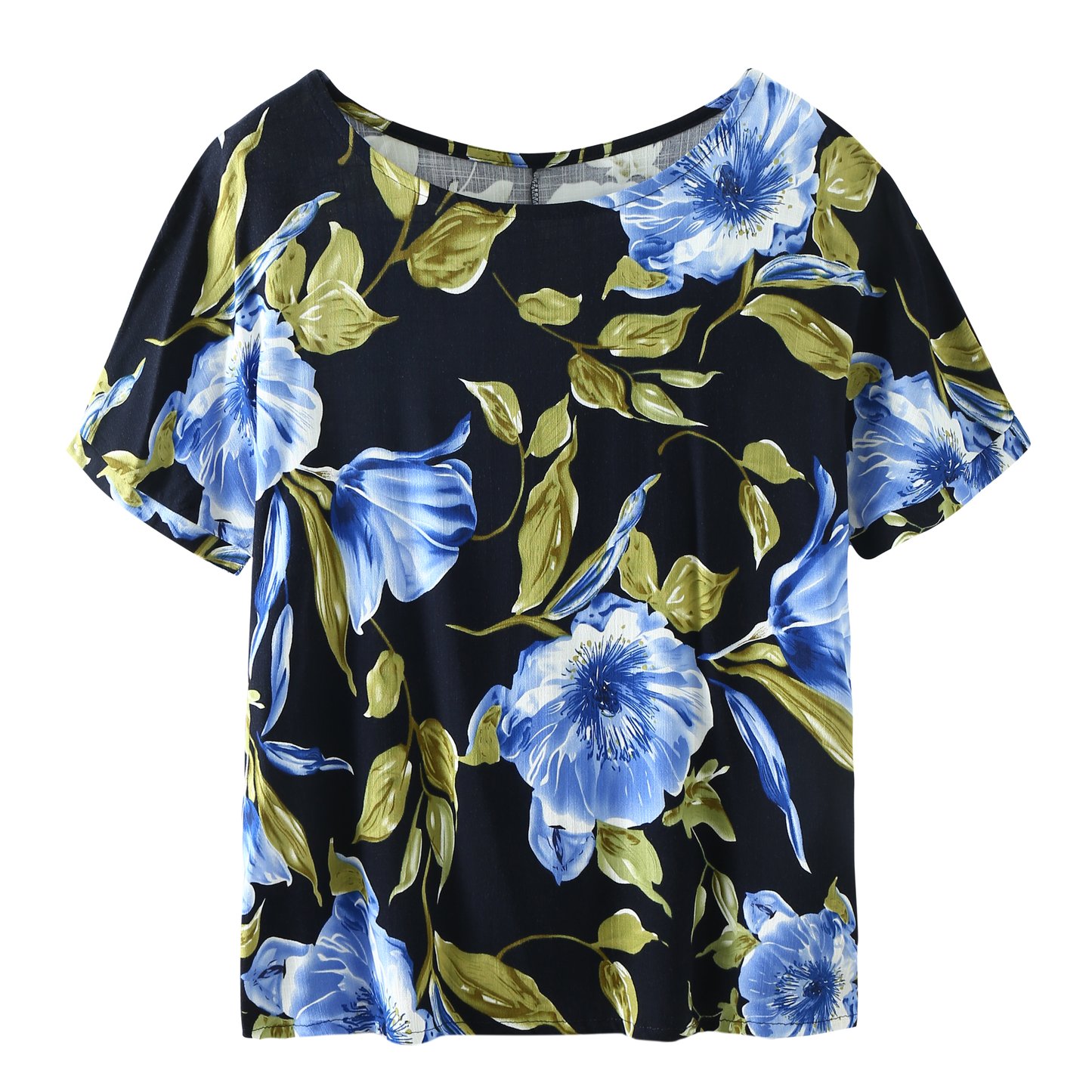 Fashion style floral casual tshirt