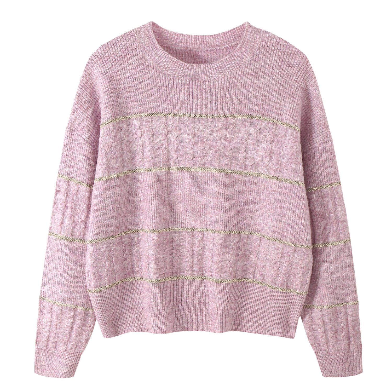 Young pink twist sweater