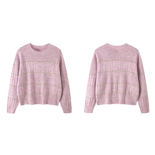 Young pink twist sweater