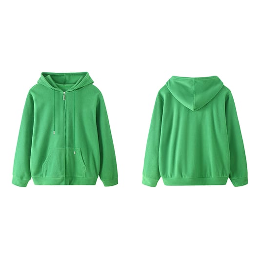 Womens plain zip hoodies