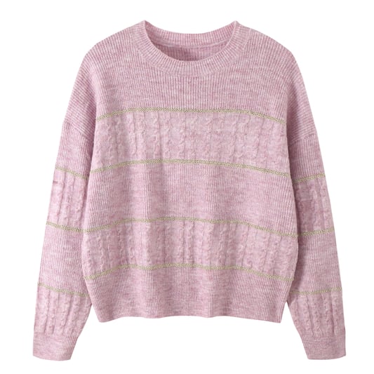 Young pink twist sweater